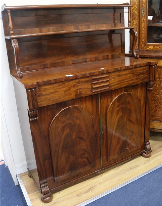 A William IV mahogany chiffonier, W.108cm